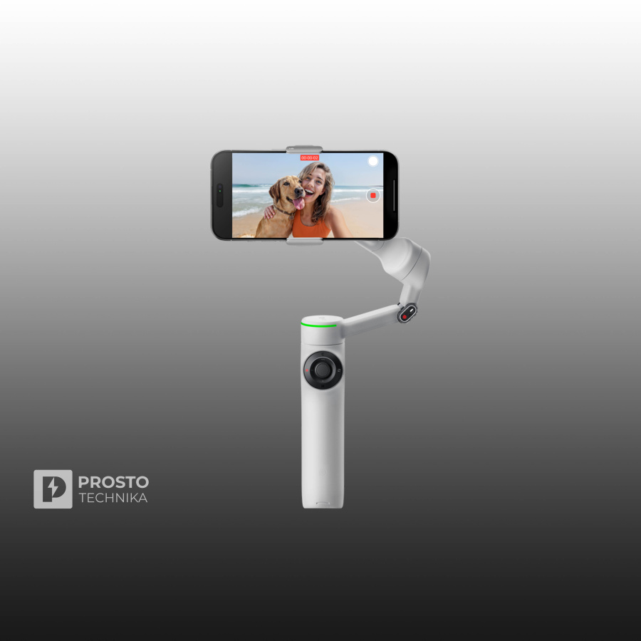 Insta360 Flow 2 Pro AI Gimbal Stabilizer Stone Grey